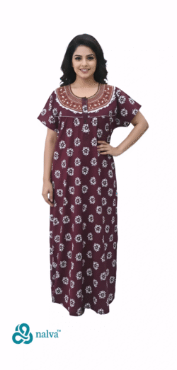 EMBROIDERY NIGHTY LARGE CHEST