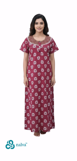 EMBROIDERY NIGHTY LARGE CHEST