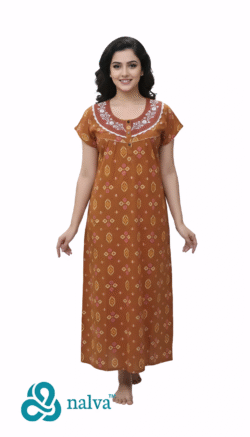 EMBROIDERY NIGHTY LARGE CHEST