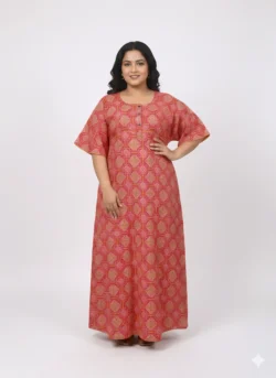 3 BUTTON  PLUS SIZE NIGHTY