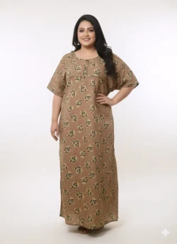 3 BUTTON  PLUS SIZE NIGHTY