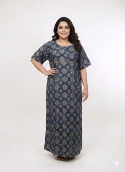 3 BUTTON  PLUS SIZE NIGHTY