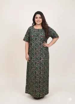 3 BUTTON  PLUS SIZE NIGHTY