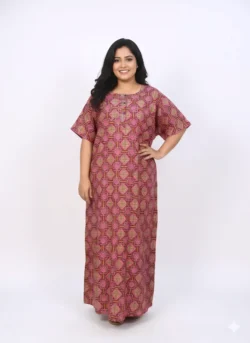 3 BUTTON  PLUS SIZE NIGHTY