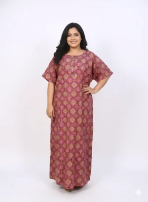 3 BUTTON  PLUS SIZE NIGHTY