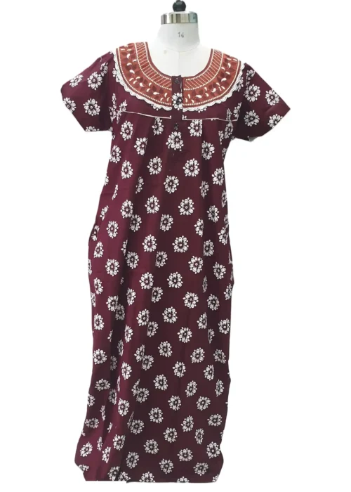 EMBROIDERY NIGHTY LARGE CHEST