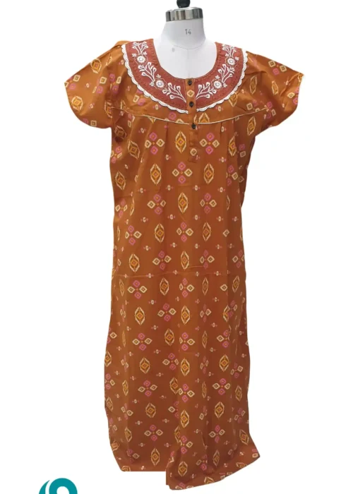 EMBROIDERY NIGHTY LARGE CHEST