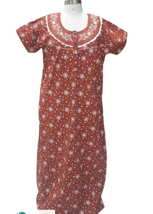 EMBROIDERY NIGHTY LARGE CHEST