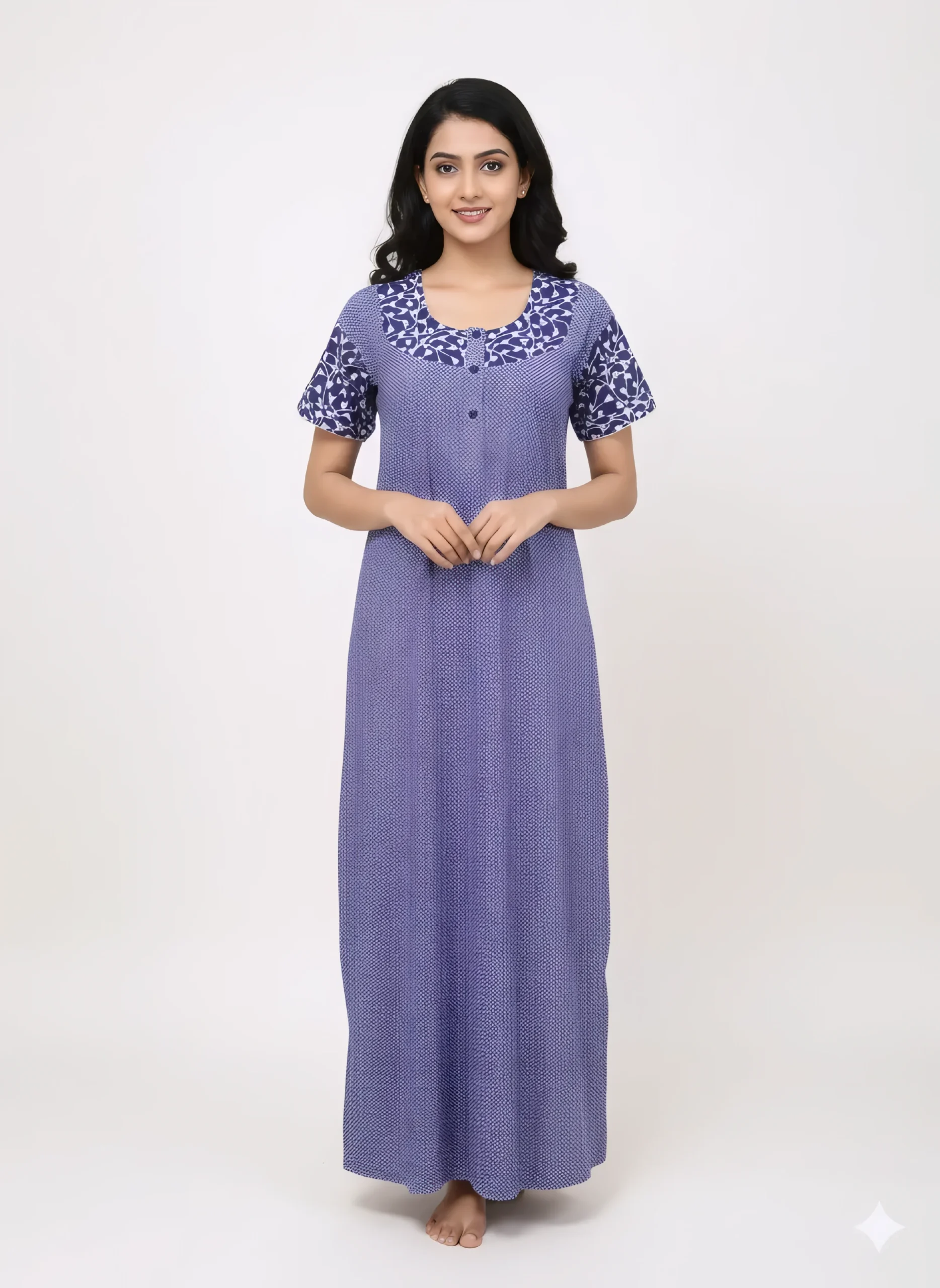 3 BUTTON ROUND NECK NIGHTY