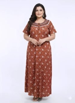 EMBROIDERY NIGHTY LARGE CHEST