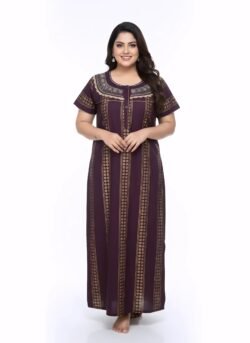 EMBROIDERY NIGHTY LARGE CHEST