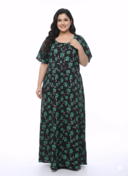 Pluse Size 60 Length Frock Nighty