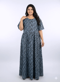 Pluse Size 60 Length Frock Nighty