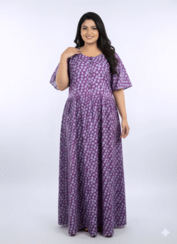 Pluse Size 60 Length Frock Nighty