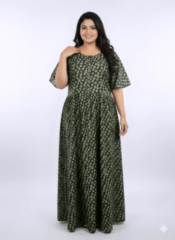 Pluse Size 60 Length Frock Nighty