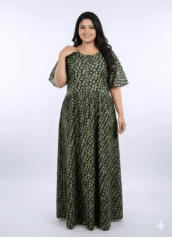 Pluse Size 60 Length Frock Nighty