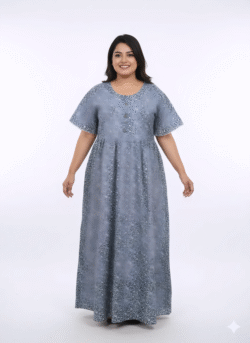Pluse Size 60 Length Frock Nighty