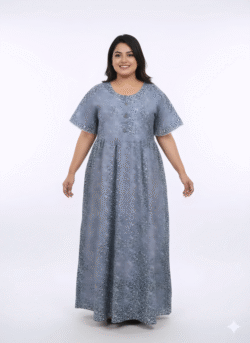 Pluse Size 60 Length Frock Nighty
