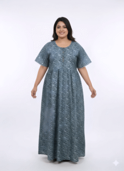 Pluse Size 60 Length Frock Nighty