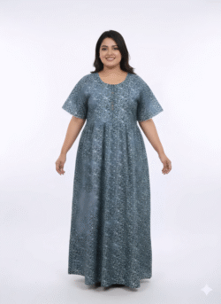 Pluse Size 60 Length Frock Nighty