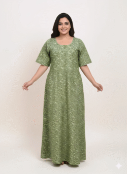 Pluse Size 60 Length Frock Nighty