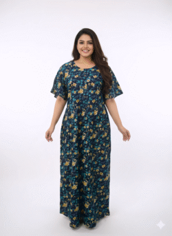 Pluse Size 60 Length Frock Nighty