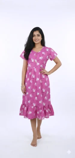 KNEE LENGTH FROCK NIGHTY