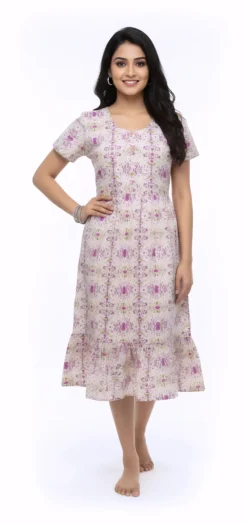 KNEE LENGTH FROCK NIGHTY