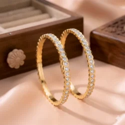 Panchaloha Bangle (White)-BG104 - 2.6