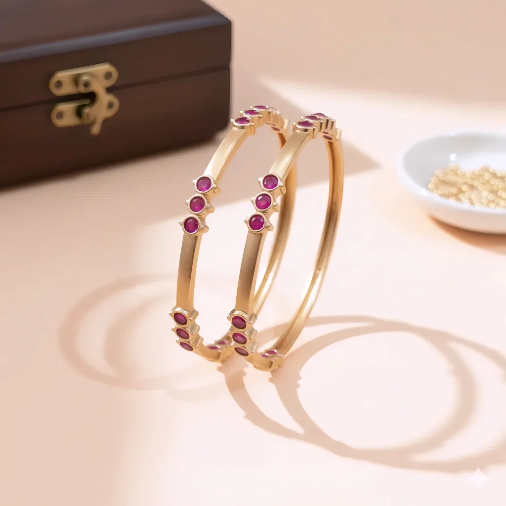 Unpolished Panchaloha Bangle -BG124