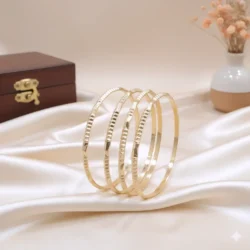 Unpolished Panchaloha Bangle -BG127 - 2.4