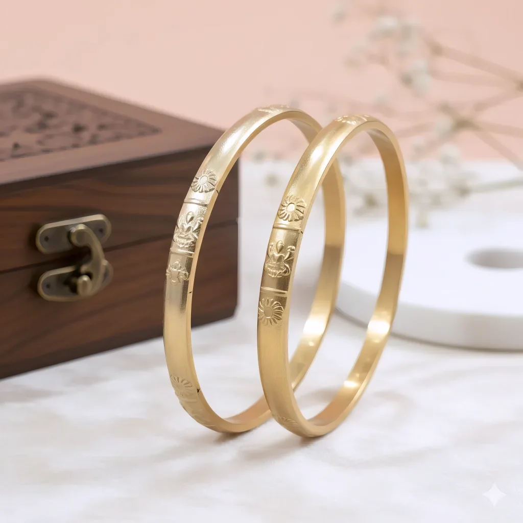 Unpolished Panchaloha Bangle -BG132