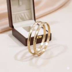 Unpolished Panchaloha Bangle -BG135