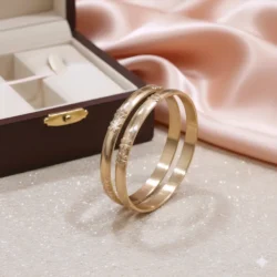 Unpolished Panchaloha Bangle -BG136