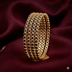 Panchaloha Bangle  -BG169 Black