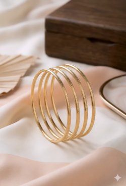 Unpolished Panchaloha Bangle -BG203