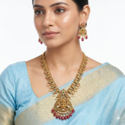 Premium Necklace With Ear Rings-NL59