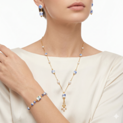 Anti turnish Necklace With Ear Rings nd Bracelet AN45