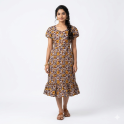 KNEE LENGTH FROCK NIGHTY-KLFR625