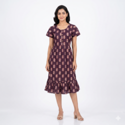 KNEE LENGTH FROCK NIGHTY-KLFR668