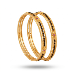 Premium Black Stone Bangle -BG208