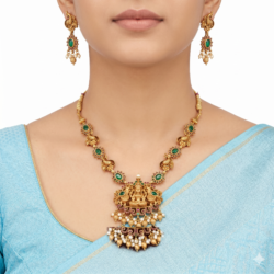 Premium Necklace With Ear Rings-NL30