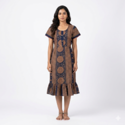 KNEE LENGTH FROCK NIGHTY-KLFR612