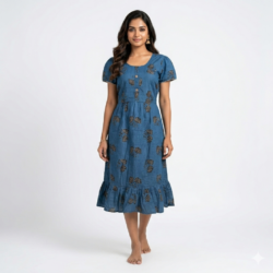 KNEE LENGTH FROCK NIGHTY-KLFR677