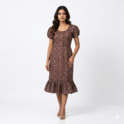 KNEE LENGTH FROCK NIGHTY-KLFR644