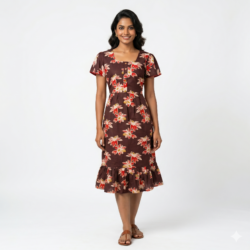 KNEE LENGTH FROCK NIGHTY-KLFR670