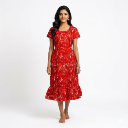 KNEE LENGTH FROCK NIGHTY-KLFR639