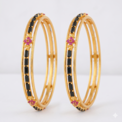 Premium Black Stone Bangle -BG209