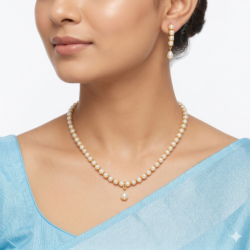 Panchaloham Necklace With Ear Rings-PN20
