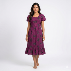 KNEE LENGTH FROCK NIGHTY-KLFR676